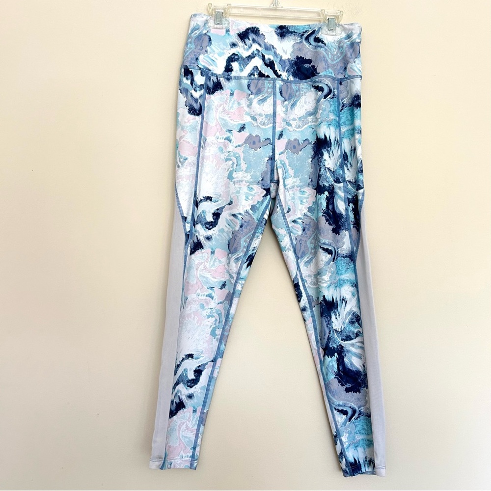 Sofia Active by Sofia Vergara Marble Print High-Waist Leggings Large (12-14)
